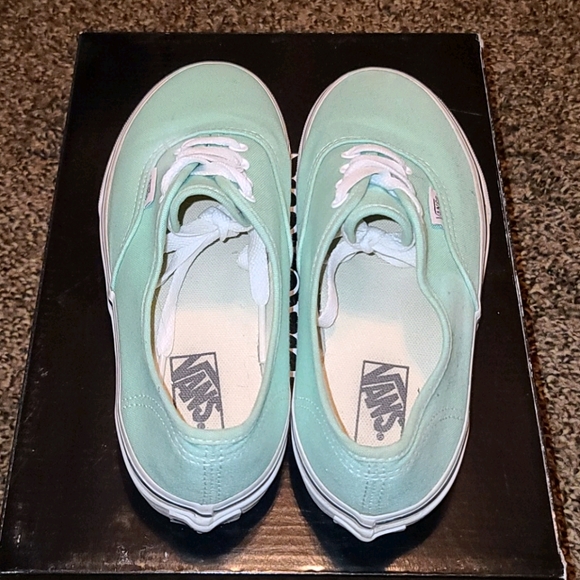 Mint colored Vans - Picture 2 of 4